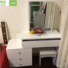 包邮 梳妆台卧室多功能现代简约小户型迷你化妆桌60cm80cm组装