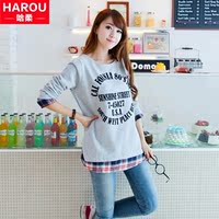 青少年春秋装韩版<em>少女</em>风衣棒球服<em>初中</em>学生中长