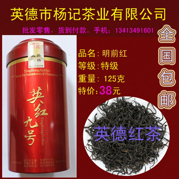 特产正宗英德红茶高山红茶英红九号春秋茶新茶英9清浓香包邮