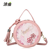 沐鱼2016春新款小圆包女士斜挎包卡通可爱手