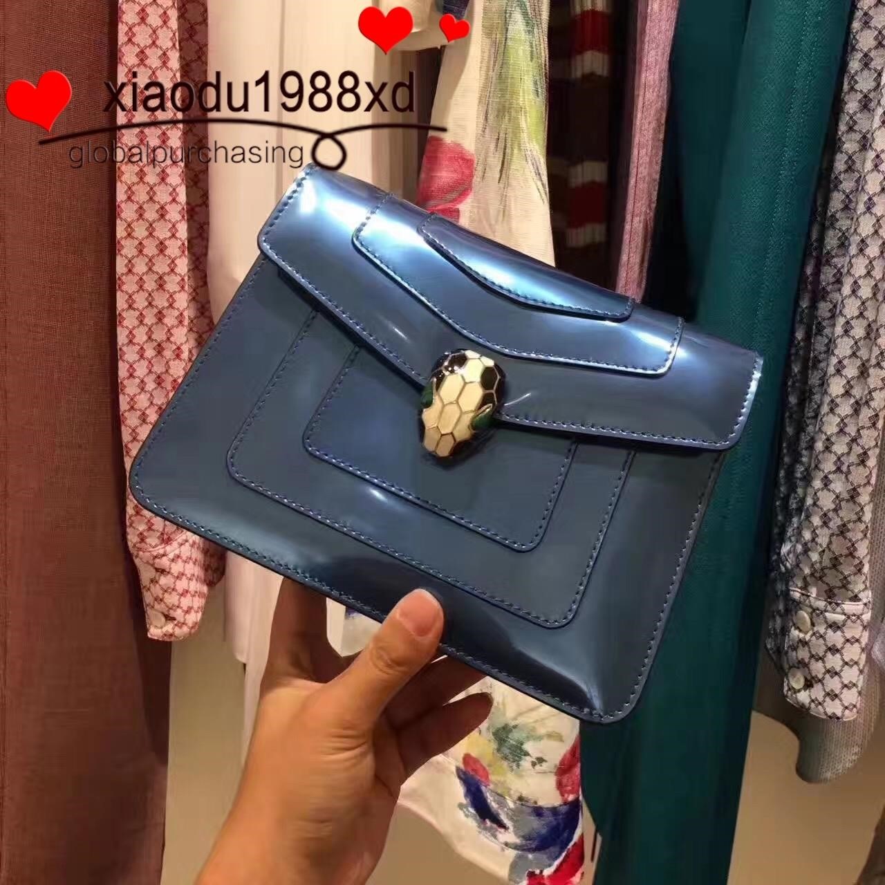 查看淘宝bvlgari/宝格丽 女包经典款珐琅蛇头镜面包 单链单肩包斜挎包