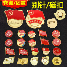 为人名服务共产党员标志 党徽队徽共青团徽徽章胸章别针磁铁款