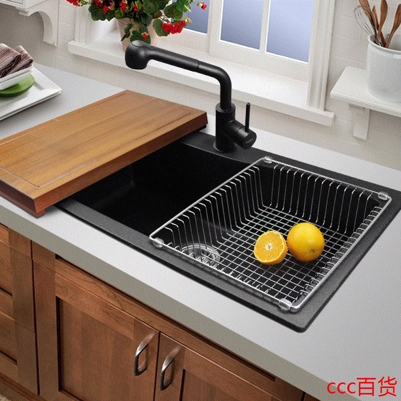 邁銳博德國廚房石英石水槽花崗岩大單槽洗碗池 洗碗 ...