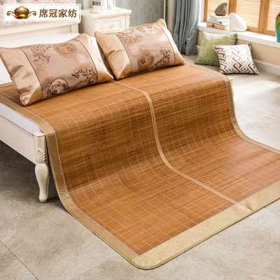 晨竹夏凉席折叠麻将席学生碳化麻将凉席单双人