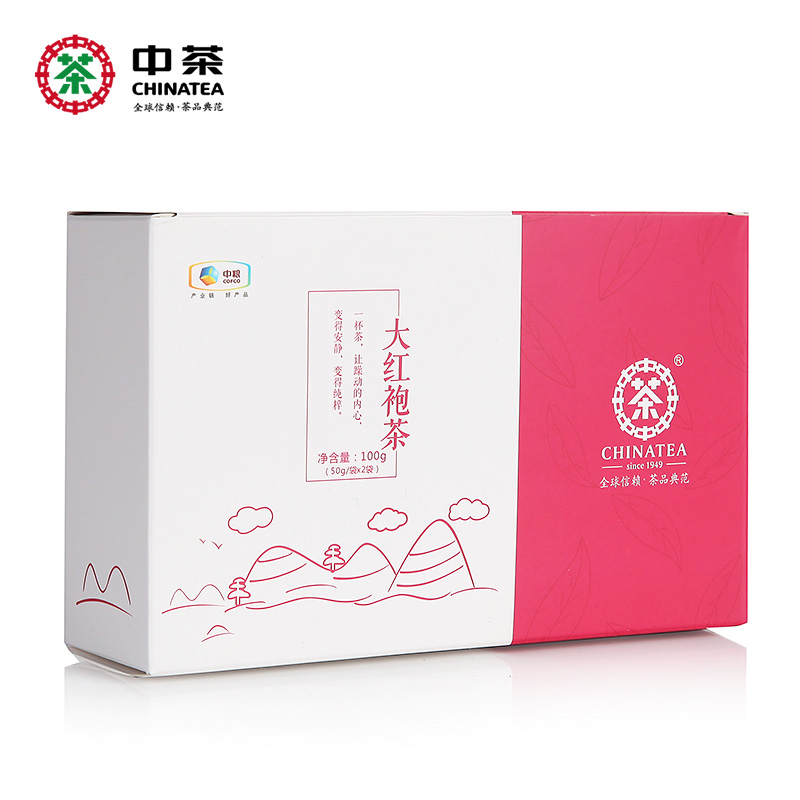 中茶乌龙茶 武夷岩茶大红袍100g礼盒装茶叶 中粮出品