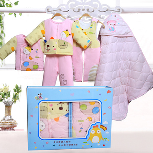 新生儿礼盒棉服纯棉婴儿衣服套装初生满月宝宝棉衣母婴用品秋冬