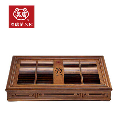 汉唐功夫茶具茶盘 实木绿檀木仿古茶台 福到精品抽屉式茶海 特价