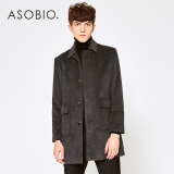 ASOBIO 秋冬男装 中长款男式大衣外套 3642435047