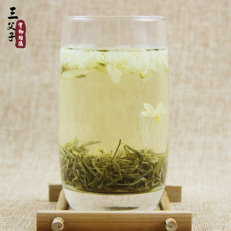 四川峨眉山三父子飘雪芽芯花茶2016年新茶特级茉莉花茶叶250g包邮