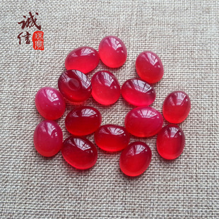 诚信珠宝 精选 巴西天然红玉髓 红宝石色 裸石 蛋面 5A级