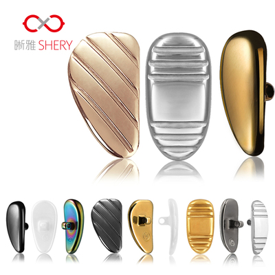 晰雅眼镜陶瓷鼻托防滑鼻垫近视眼睛配件螺丝式