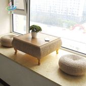 包邮 简约藤草编日式榻榻米茶几飘窗桌阳台窗台塌塌米柏桌地台炕桌