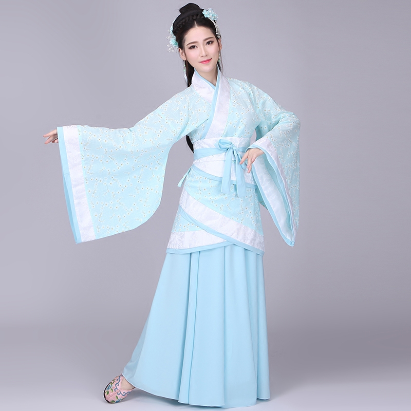 古装服装唐装改良汉服女古筝古代舞台服演出服影楼写真春夏粉色