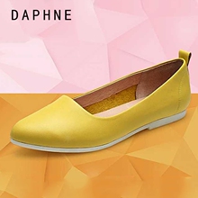 1515101004 低跟金属装 达芙妮 饰浅口牛皮女单鞋 春季新款 Daphne