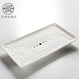 日式茶道陶瓷小茶盘