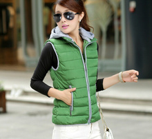 2014新款秋冬<em>女装</em>羽绒棉羽绒服<em>马甲</em>时尚<em>修身</em>