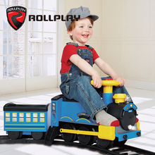 美国rollplay如雷儿童电动车可坐人宝宝轨道小火车婴儿可坐玩具车图片