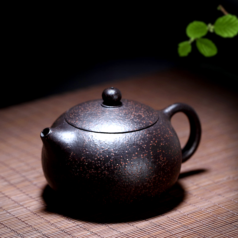 【畅陶】名家李晓璐纯全手工 宜兴紫砂壶茶壶茶具套装 黑金砂西施