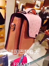 LV路易威登 压花女士邮差包单肩斜挎手提包 2017春款 代购 法国正品