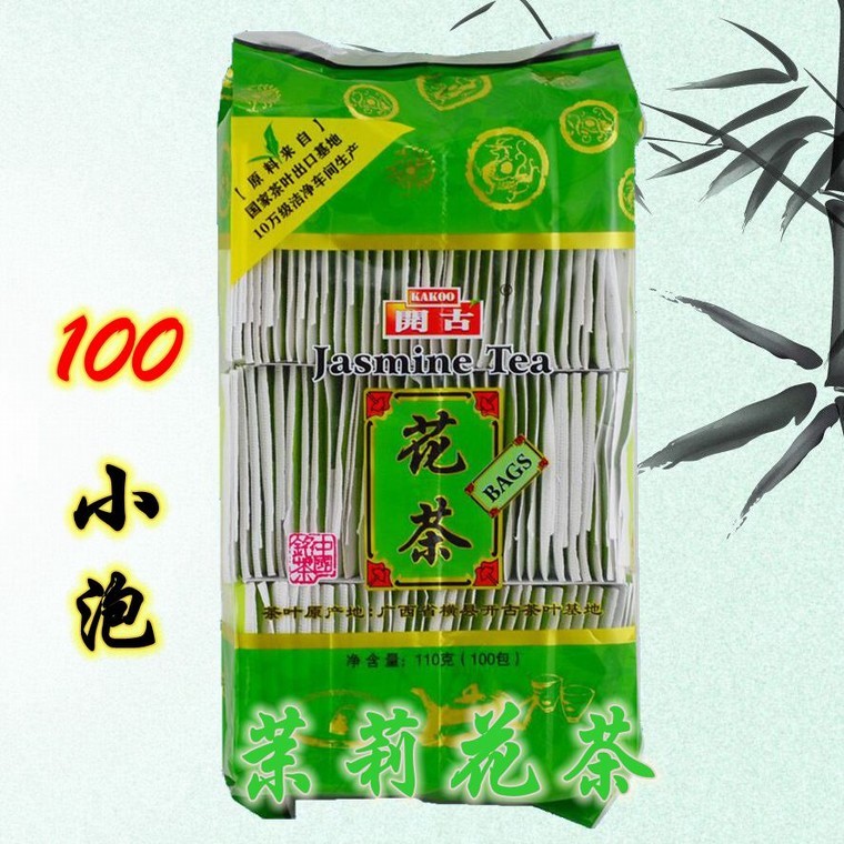 袋泡茶茉莉花茶叶100包茶包新茶袋装绿茶代用茶 花草茶特级