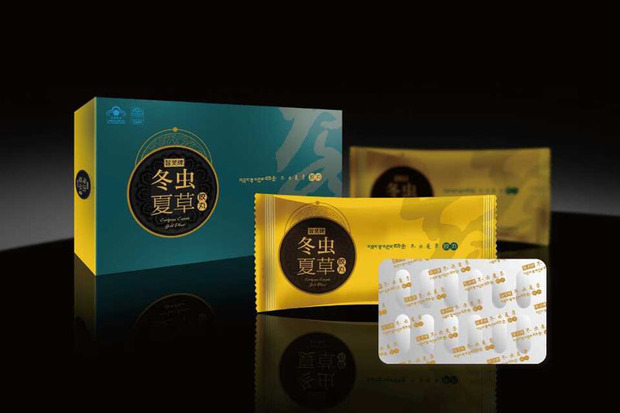 智灵牌冬虫夏草胶丸192粒西藏冬虫夏草菌丝体一盒正品包邮礼盒装