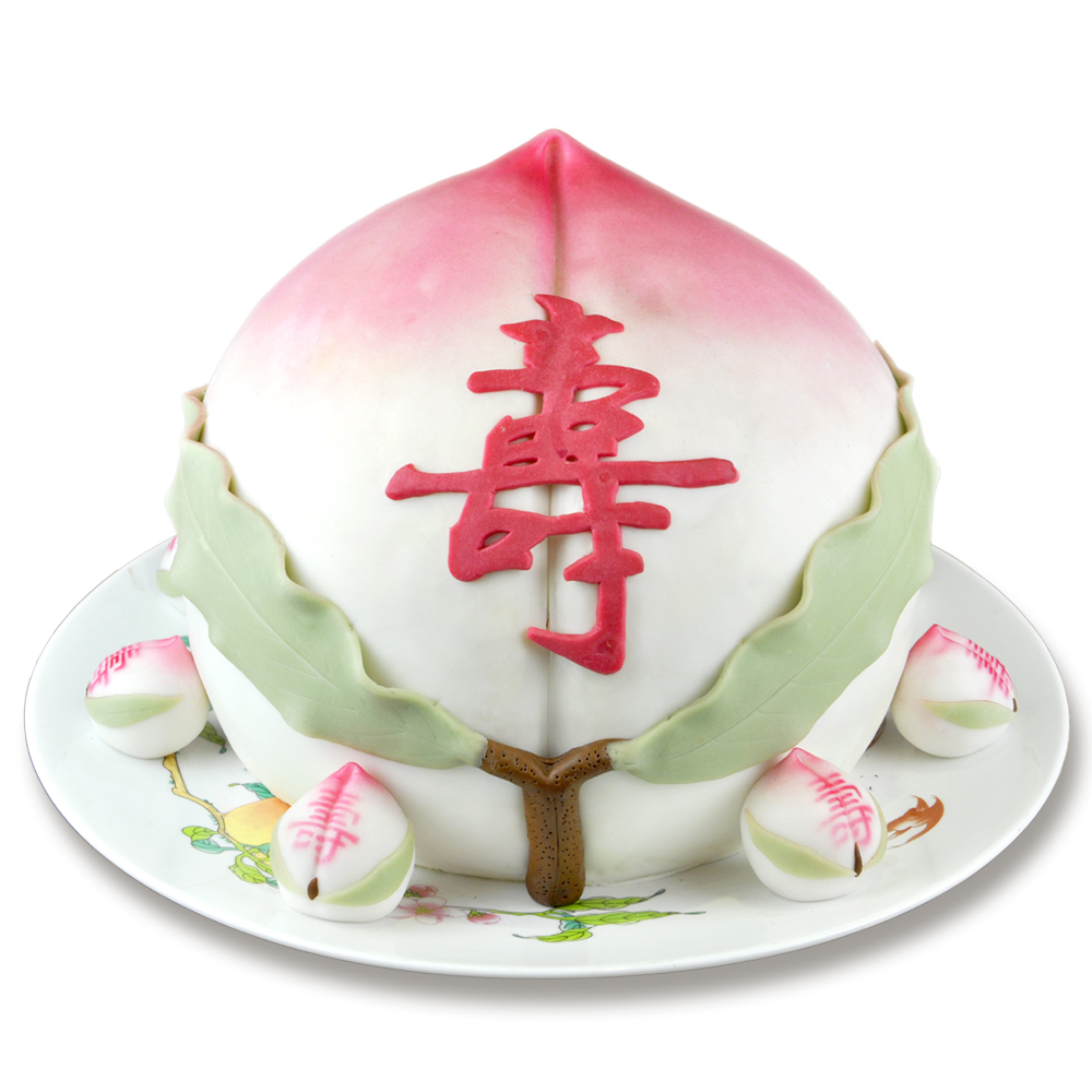 御茶膳房老人生日祝寿礼品【帝王桃】糖醇寿桃北京特色蛋糕点心