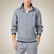 男秋冬季加绒加厚运动服装 男春秋休闲中老年运动服套装 运动套装