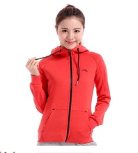 舒适针织外套16617704 卫衣女装 2016春新款 正品 安踏连帽开衫