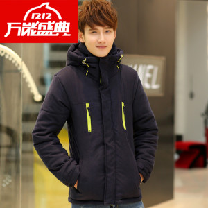 【图】<em>森马</em>冬季<em>男装外套</em> 秋<em>冬装</em>2014加厚男士