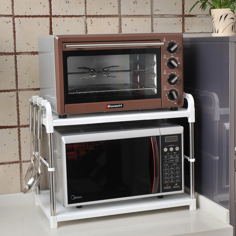 双层微波炉架置物架_特价|包邮_微波炉架