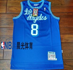 香港it代购 kobe篮球服 正品nba湖人队8号los科比球衣 刺绣版蓝色