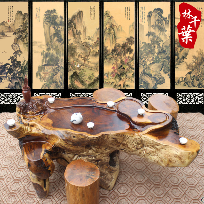 特价促销根雕茶几整体树根鸡翅木茶桌功夫实木茶台茶海