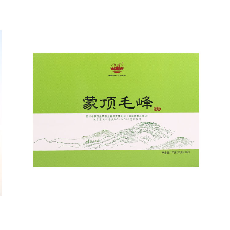 四川蒙顶毛峰 特级有机绿茶浓香型礼盒装100g 高山纯天然新茶茶叶