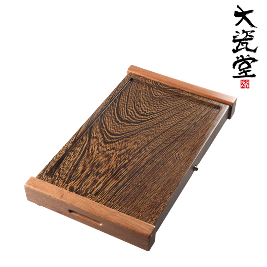 小茶盘 鸡翅木红木茶盘实木茶海 茶具茶盘特价 四方茶盘乌金石头