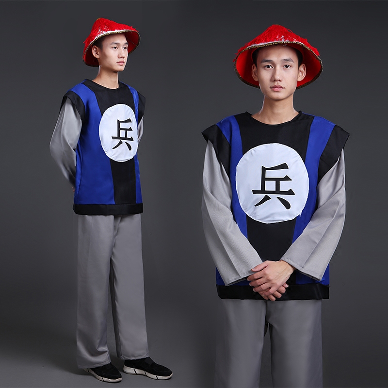 古装兵服男清朝兵服太监公公服衙役服装捕快服装清兵古装清朝兵勇