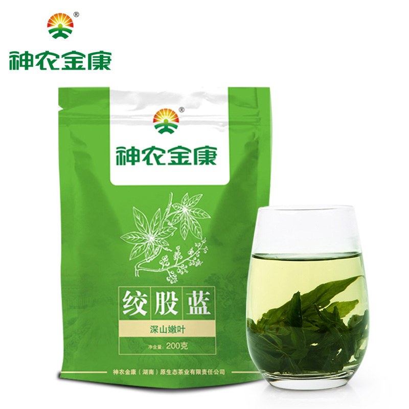 神农金康绞股蓝茶 野生七叶非张家界秦巴贵州苗龙须胶股蓝叶甘味