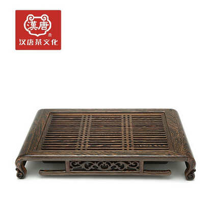 汉唐茶盘 实木鸡翅木茶台抽屉托盘排水 大号小号雅致茶具茶海特价