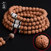藏式尼泊尔龙鳞纹小金刚菩提子108佛珠手串项链圆籽肉纹男女沉水