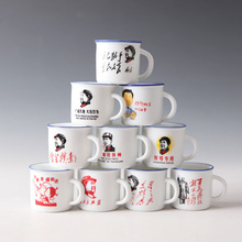 陶瓷茶杯啤酒一口杯家用茶水杯 青歌景德镇简约手工陶瓷一口杯