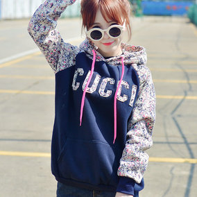 正品[套头带帽卫衣女]套头带帽卫衣搭配评测 图