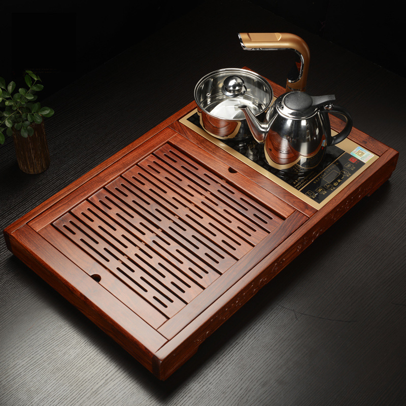 潮汕茶道茶文化进口巴西花梨木茶盘小号功夫茶具茶海茶盘