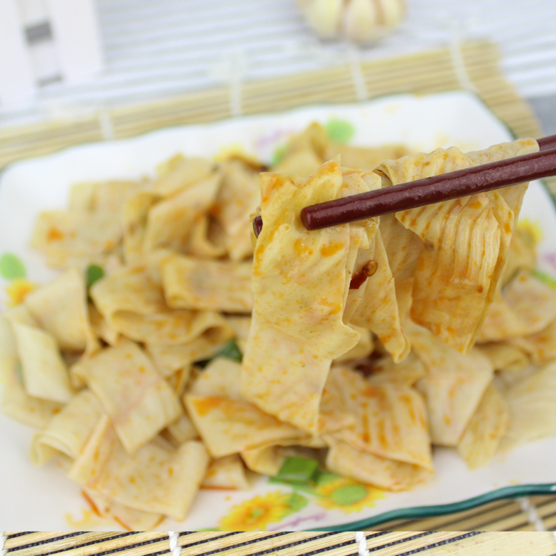 豆腐皮 豆制品干货豆皮 农家自制 油豆皮 人造肉 素牛排丝圈包邮