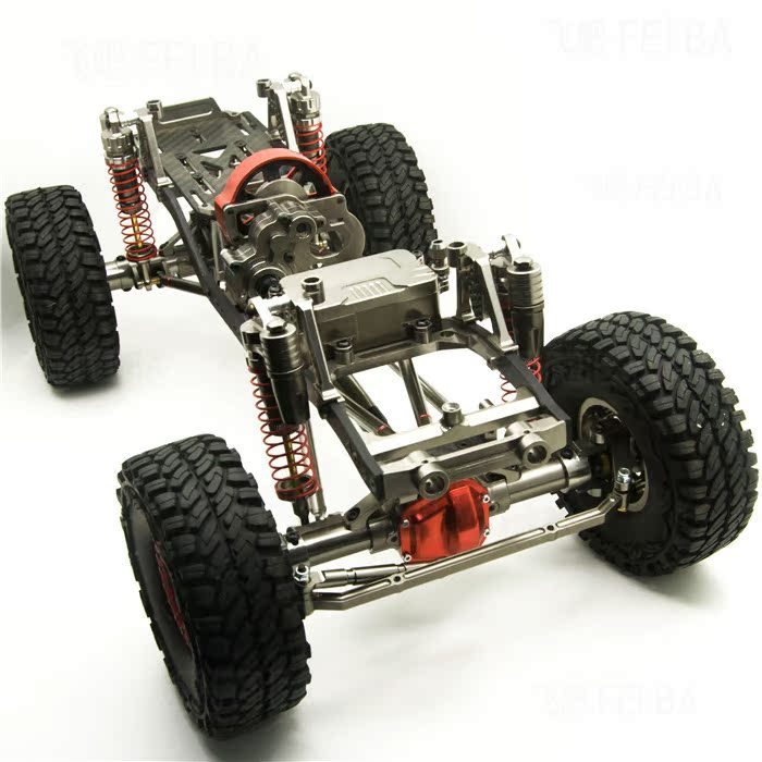 axial scx10仿真攀爬车cnc全金属车架313轴距遥控越野车厂家直销