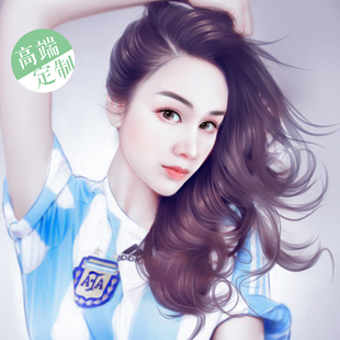 真人照片转手绘照片男女画照片卡通ps画头像画照片手绘头像转手绘