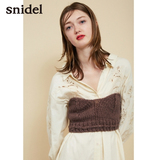 snidel 2017秋冬新品 简约纯色针织抹胸SWNT174064