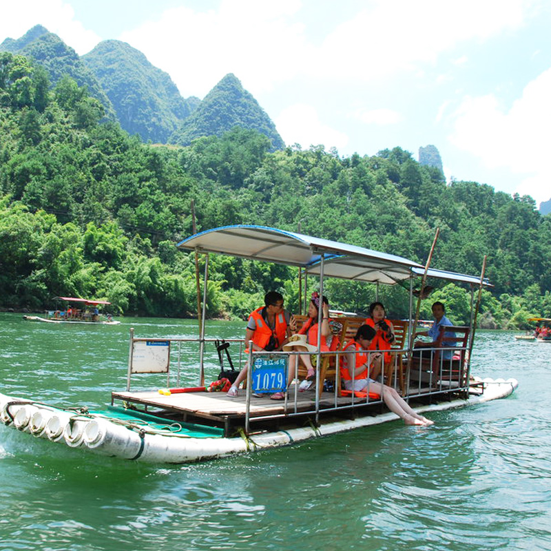 广州桂林旅游纯玩团漓江竹筏漂流阳朔十里画廊遇龙河3天2晚三日游