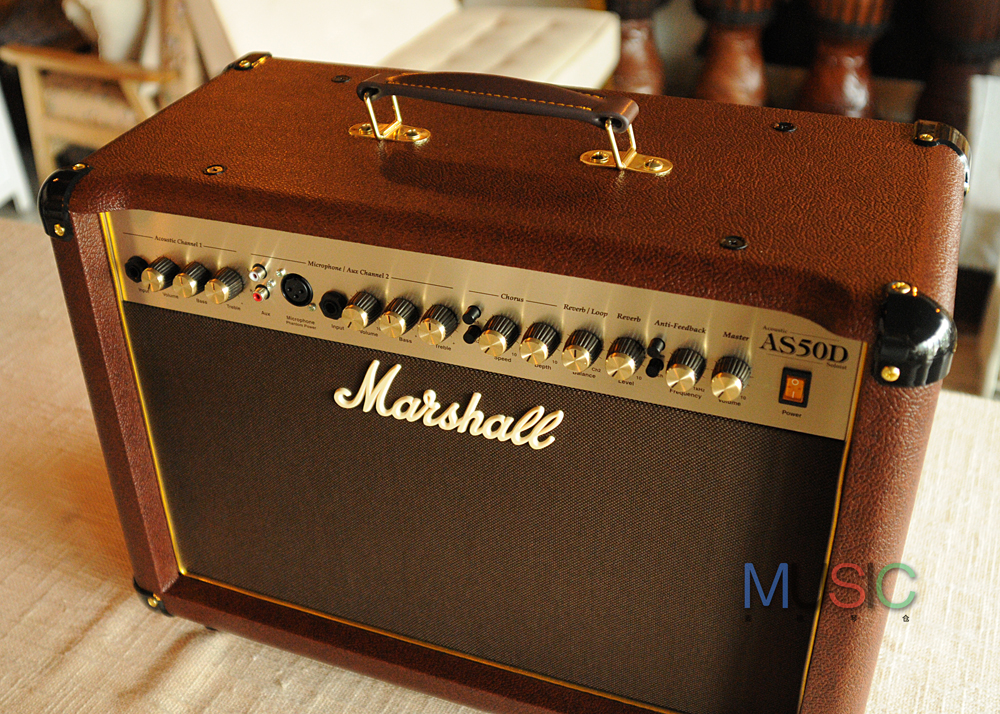 marshall,marshall acton2 行货marshall马歇尔as50d 50w电箱民谣吉他 一体式原声木吉他音箱