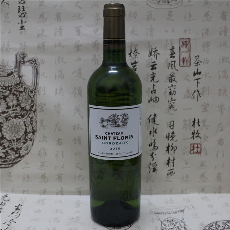 法国波尔多圣福隆干白葡萄酒chateau saint florin blanc 2015年