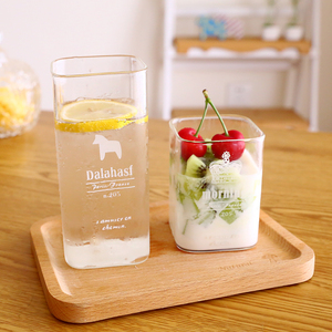 透明方形玻璃水杯