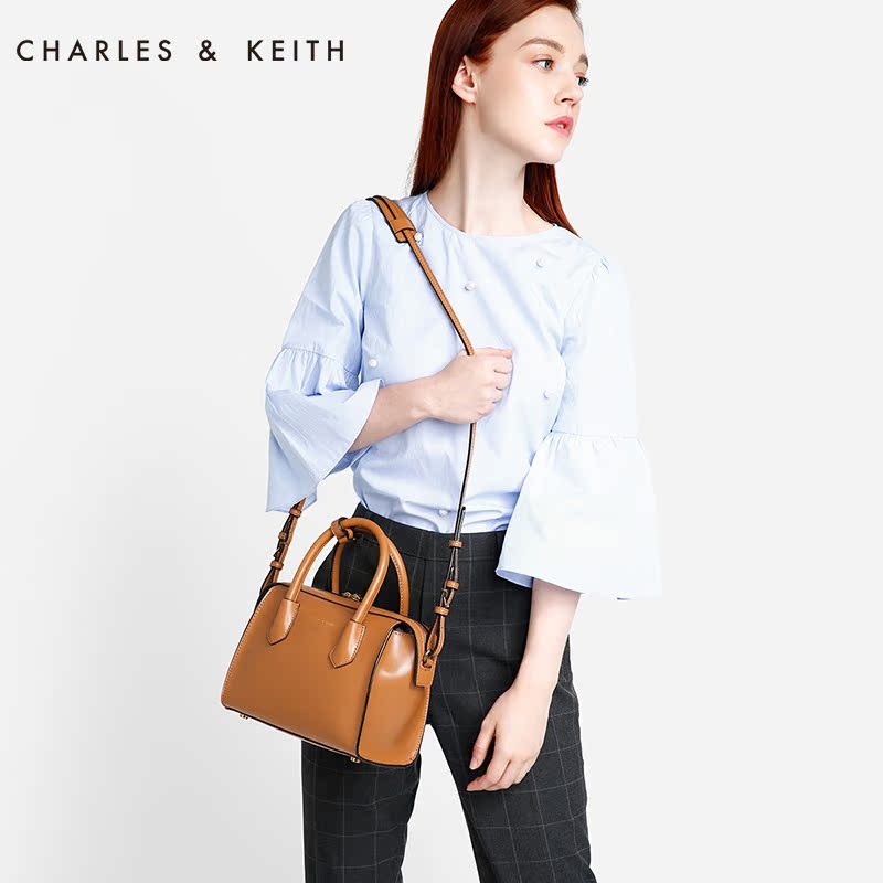 charles&keith 手提包 ck2-50780399 欧美通勤手提斜挎单肩包